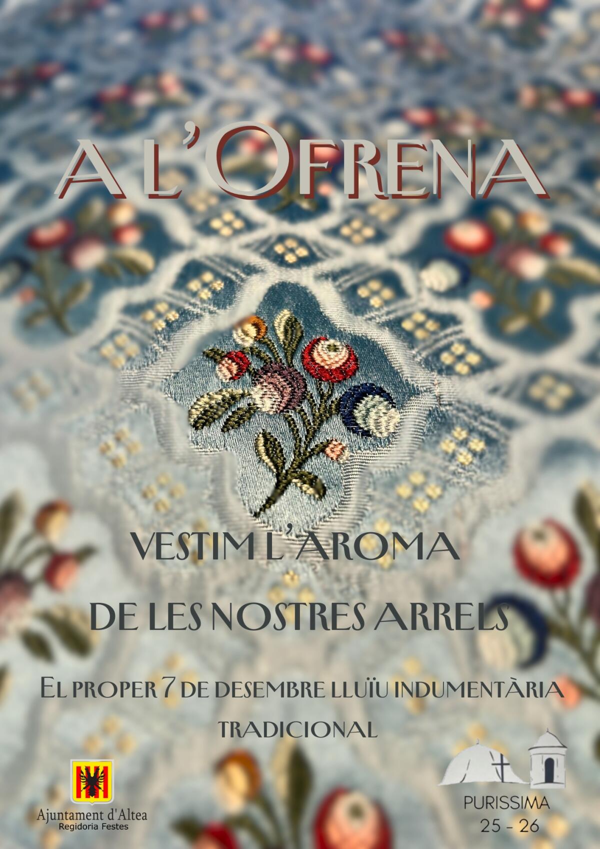 Festes anima la ciutadania a participar a l'Ofrena de Flors amb indument&agrave;ria tradicional