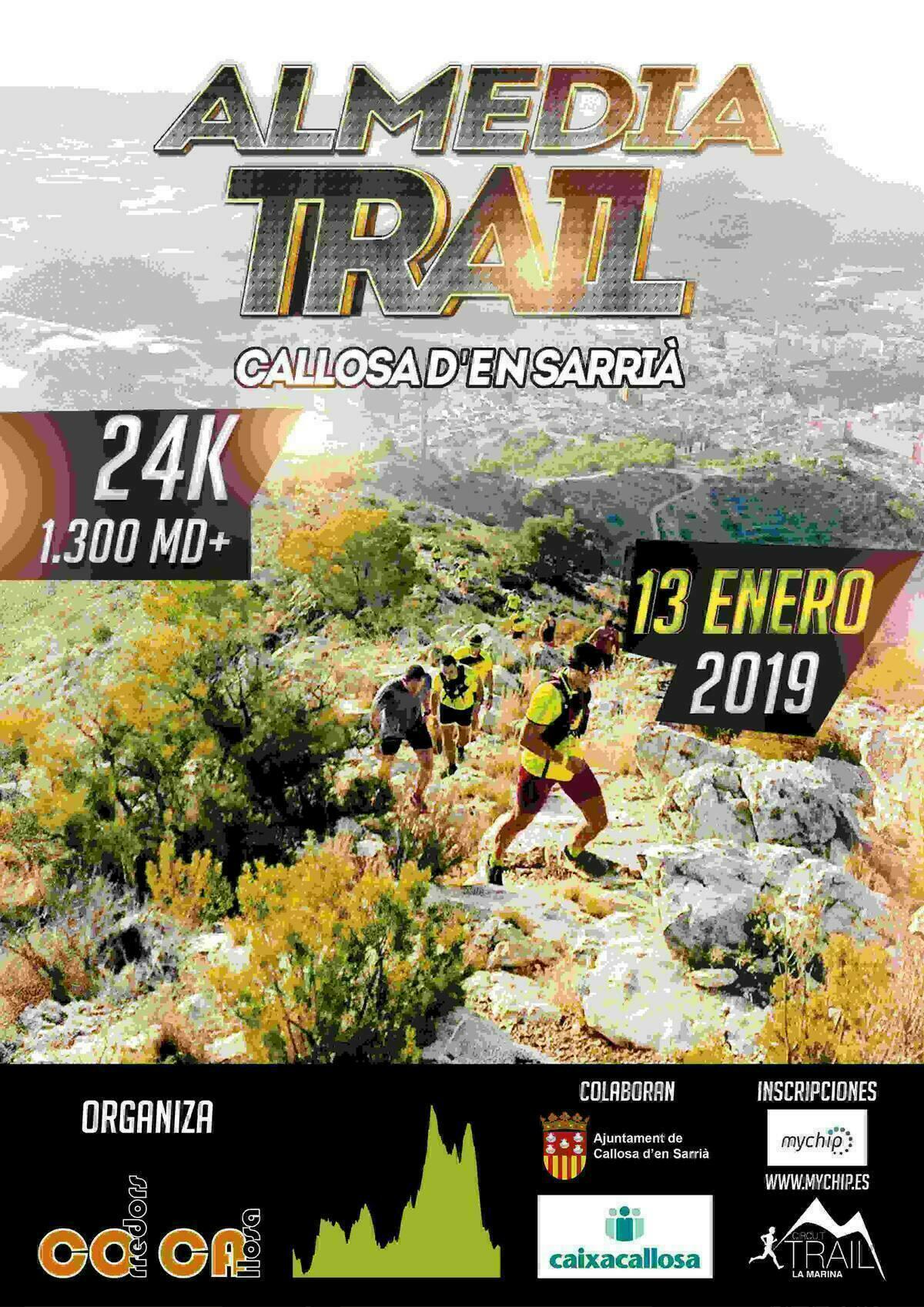  Callosa d&rsquo;en Sarri&agrave; acoger&aacute; el pr&oacute;ximo 13 de enero el I Almedia Trail