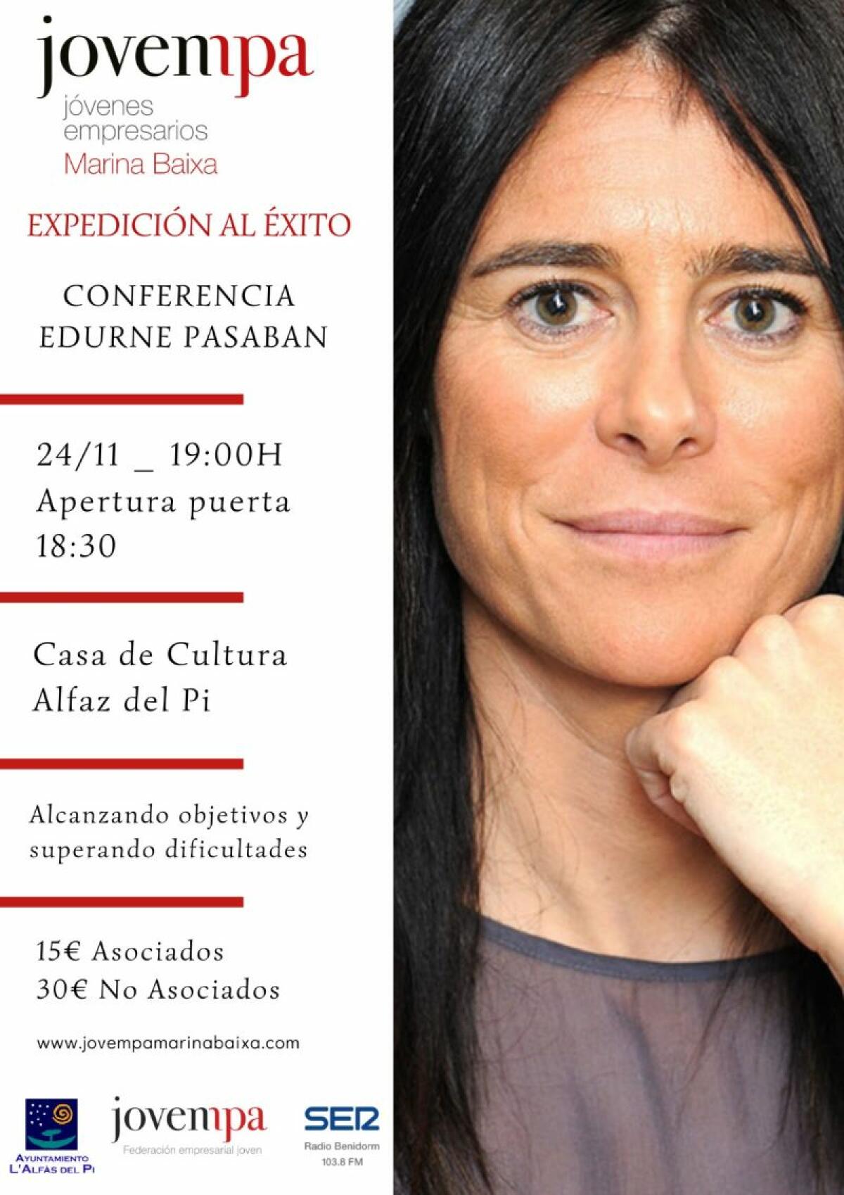 Jovempa organiza una conferencia en l’Alfàs con la alpinista de élite Edurne Pasaban