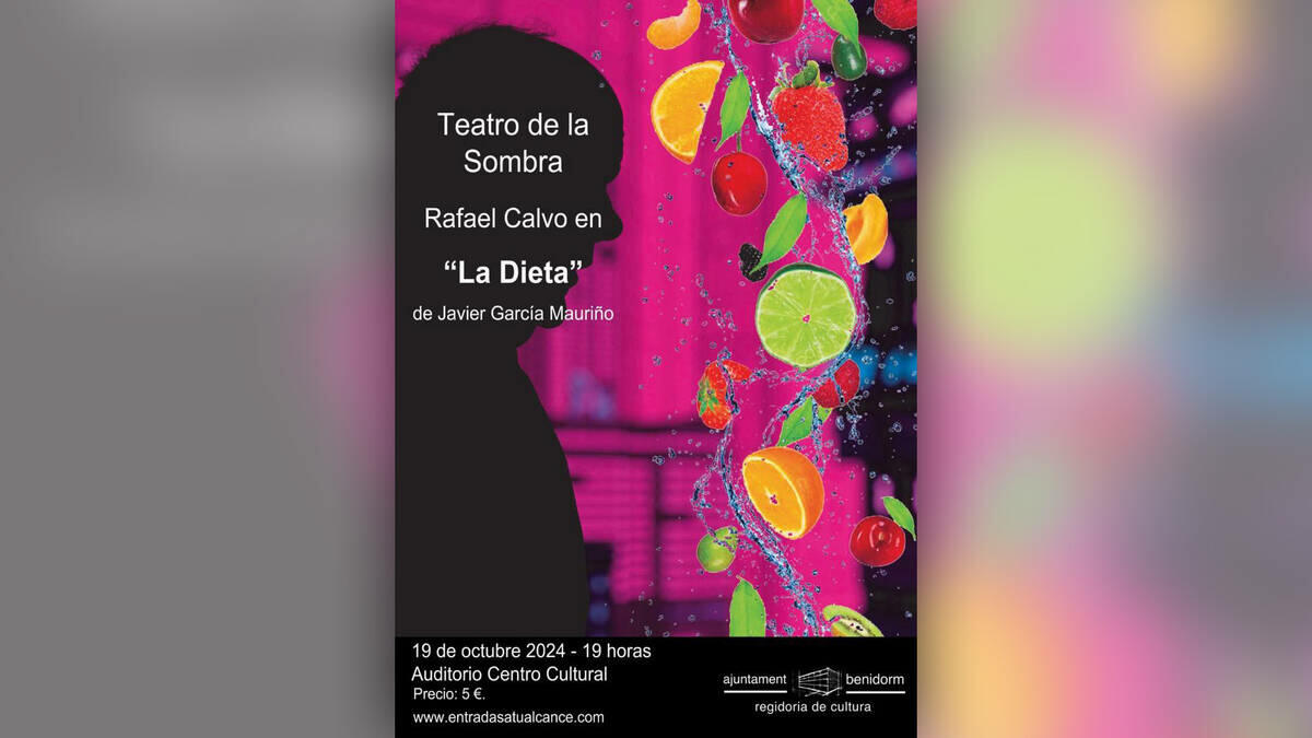 El teatro regresa el 19 de octubre al Centro Cultural con la representación de ‘La Dieta’ 