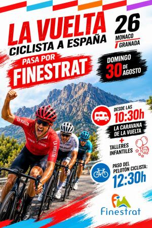 Finestrat se prepara para el paso de la etapa reina de la Vuelta ciclista a Espa&ntilde;a este domingo 30 de agosto