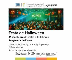 Villajoyosa celebra una fiesta de Halloween el 31 de octubre en la Senyoreta de l’Hort