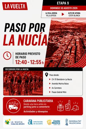 La Vuelta a Espa&ntilde;a 2026 pasar&aacute; por La Nuc&iacute;a este domingo