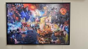 Se inaugura “Un Desembarco genial”, la colección de Evaristo Alguacil que muestra el Desembarco desde el estilo artístico de los grandes genios de la pintura