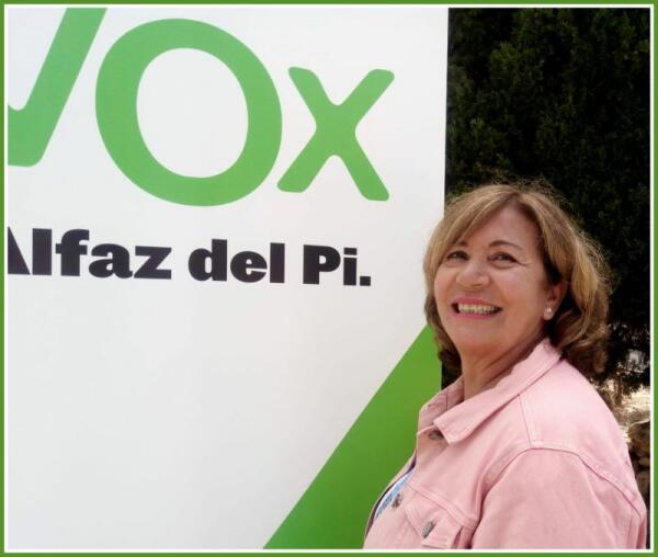 María José Fuster, número 2 en la lista de VOX Alfaz a las elecciones municipales