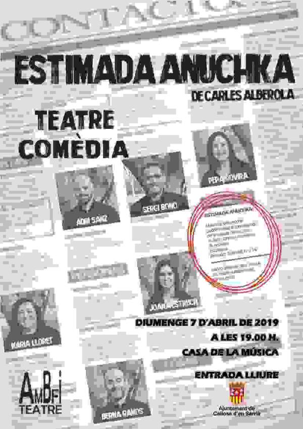   Comarca // La Casa de la Música acoge este domingo la obra de teatro ‘Estimada Anuchka’