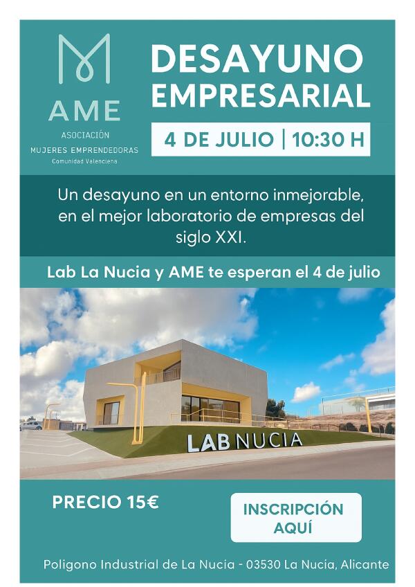 “Desayuno Empresarial” de Mujeres Emprendedoras en el Lab_Nucia