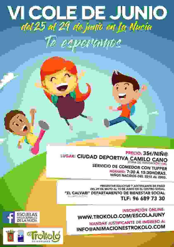 La Nuc&iacute;a &middot; Abierto el plazo de inscripci&oacute;n para el &ldquo;VI Cole de Junio&rdquo;