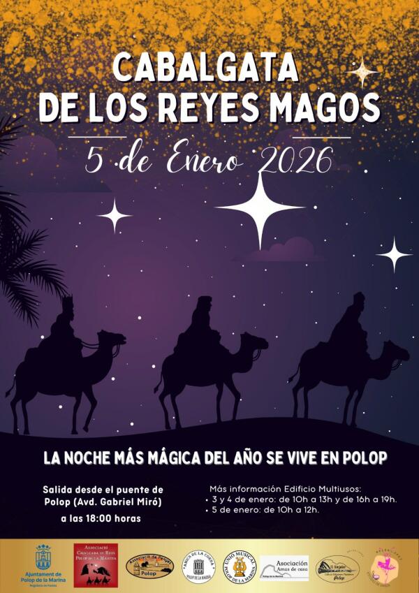 La noche m&aacute;s m&aacute;gica del a&ntilde;o llega a Polop de la Marina.