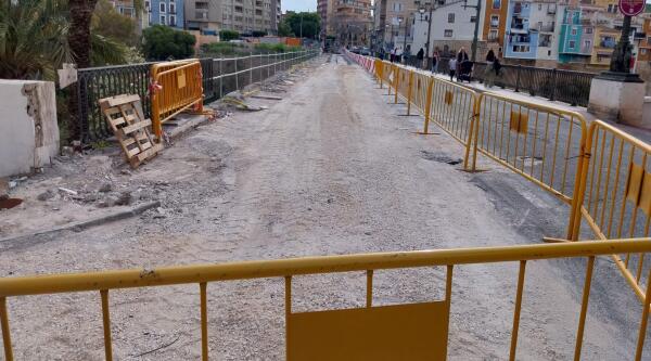 El tráfico rodado del puente se modificará durante 3 días debido a trabajos técnicos en las obras de rehabilitación del puente de Cervantes