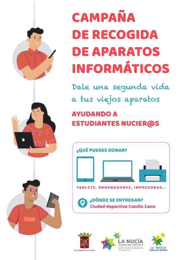 “Campaña de Recogida de Aparatos Informáticos” para escolares sin  recursos