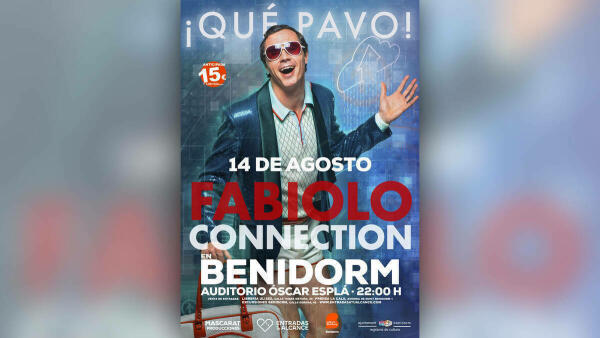 El humorista Rafa Maza trae a Benidorm el 14 de agosto el espectáculo ‘Fabiolo Connection’ 