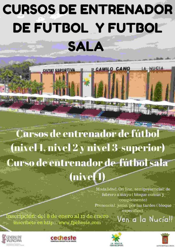 La Nuc&iacute;a &middot; Los Cursos Intensivos de Entrenador de F&uacute;tbol  y F&uacute;tbol Sala ampl&iacute;an el plazo