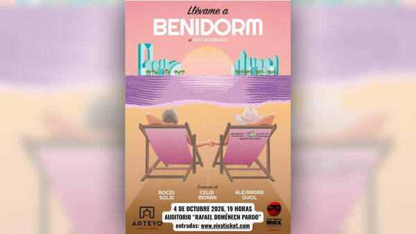 Cultura acerca el teatro al Centro Cultural con la obra &lsquo;Ll&eacute;vame a Benidorm&rsquo; el pr&oacute;ximo 4 de octubre