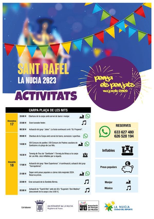 La Nucía celebra les “Festes de Santíssim i Sant Rafel 2023” este fin de semana 