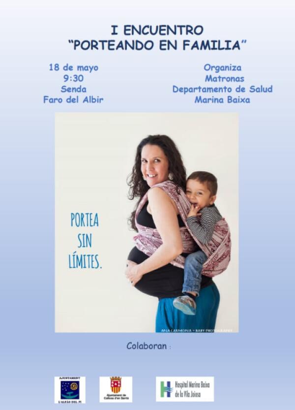 L’Alfàs acoge el próximo sábado el primer Encuentro ‘Porteando en familia’ 