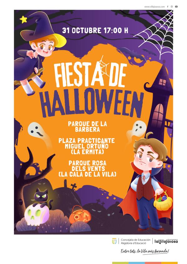 Villajoyosa organiza tres fiestas infantiles de Halloween para los más pequeños en varias localizaciones del municipio