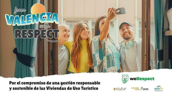 Turisme renueva en Valencia la campaña “weRespect” para fomentar el turismo responsable y sostenible en Viviendas de Uso Turístico 