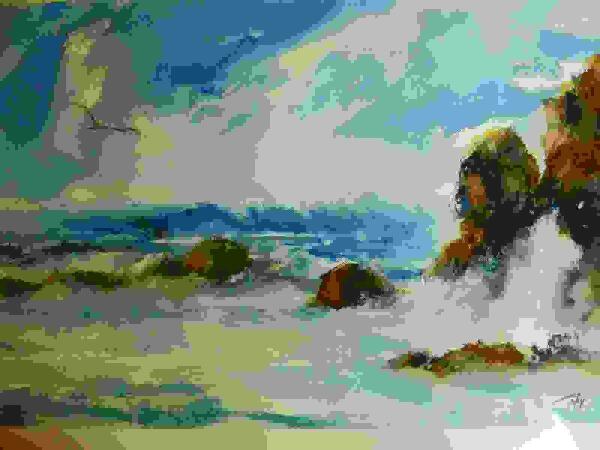 La madrile&ntilde;a Ana Rodr&iacute;guez cuelga su obra en la Fundaci&oacute;n Frax