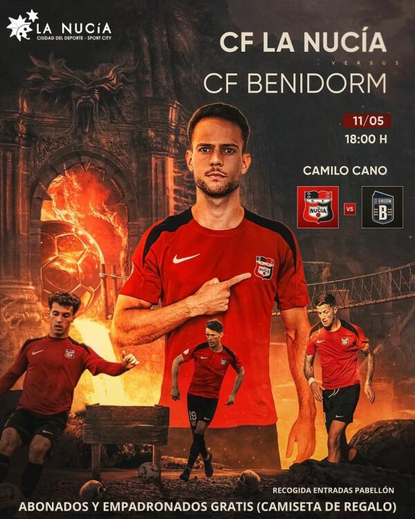 El Club de Futbol La Nucía se juega el ascenso ante el Benidorm este domingo
