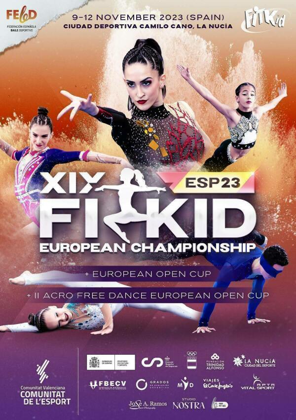 La Nucía acoge el Europeo Fitkid de Baile deportivo 