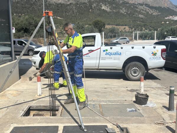 Aqualia trabaja en La Nucía todo el año para garantizar el mejor servicio municipal de agua en verano