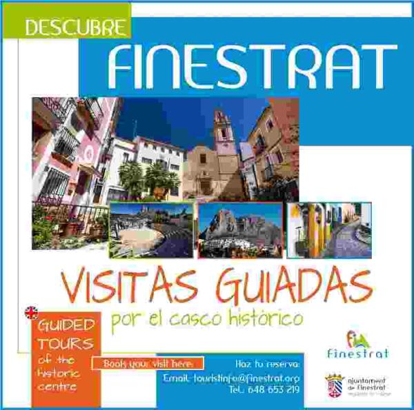 Turismo amplía las visitas guiadas por el casco histórico de Finestrat durante las vacaciones de Semana Santa