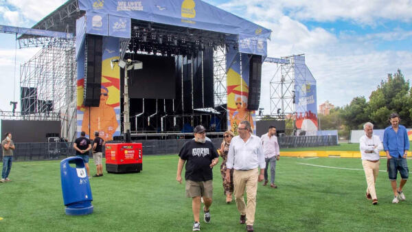 Todo listo en la Ciudad Deportiva de Benidorm para una nueva edición del Low Festival