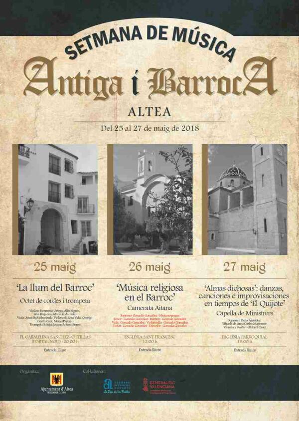 Altea &middot; Se consolida el ciclo de M&uacute;sica Antigua y Barroca con la presentaci&oacute;n de su tercera edici&oacute;n