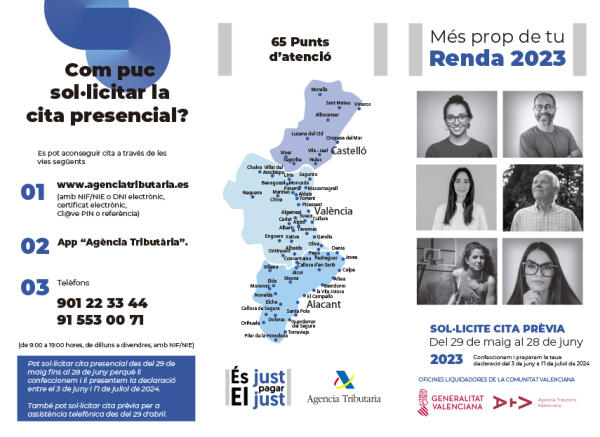 El servicio de la Campaña de la Renta se prestará en el Registro de la Propiedad de Altea con cita previa