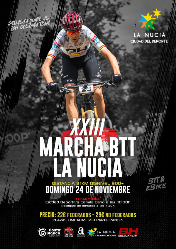  Abiertas inscripciones para la XXIII Marcha BTT La Nucía  