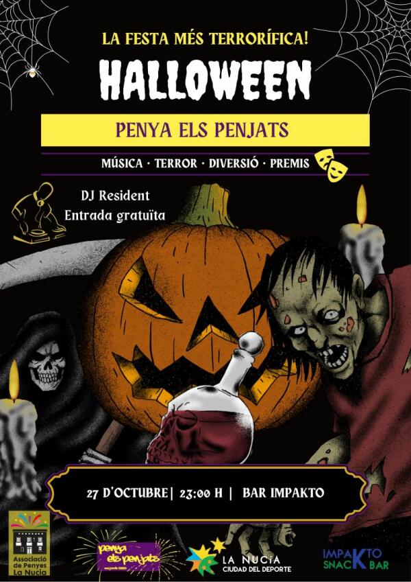 Mañana fiesta de Halloween dels Majorals 2024 en el Pub Impakto