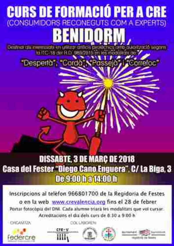  Benidorm &middot; Fiestas organiza un curso de formaci&oacute;n para el uso de pirotecnia