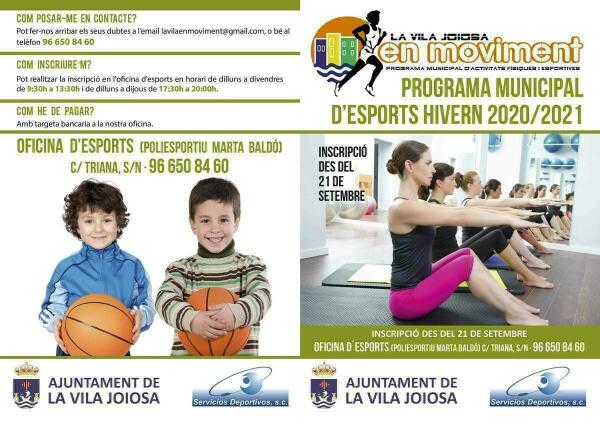 La concejal&iacute;a de Deportes vuelve a poner en marcha el programa &ldquo;La Vila Joiosa en  Moviment&rdquo;