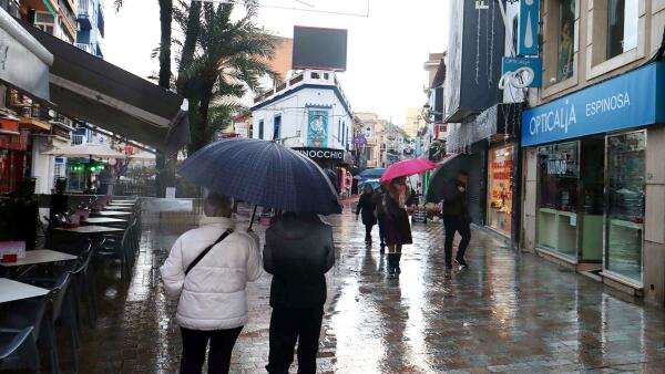 La lluvia del d&iacute;a de Navidad deja hasta 48 litros por metro cuadrado en Benidorm