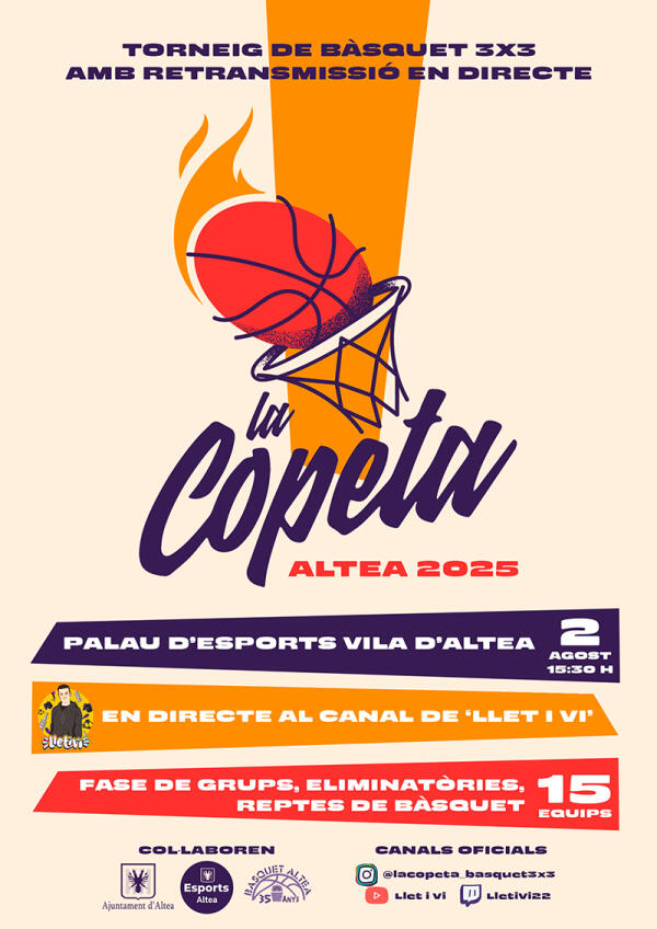 La tercera edición de la Copeta de Básquet convertirá el Palau dels Esports en toda  una fiesta deportiva