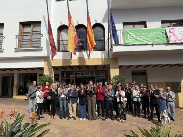 Minuto de silencio por el aniversario de la DANA