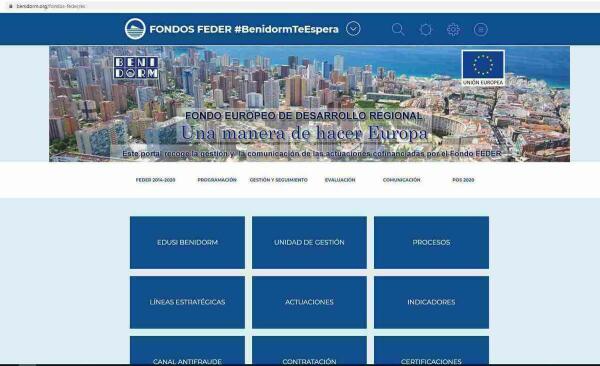 González de Zárate responde a Ciudadanos: “la web Edusi del Ayuntamiento de Benidorm está plenamente operativa”
