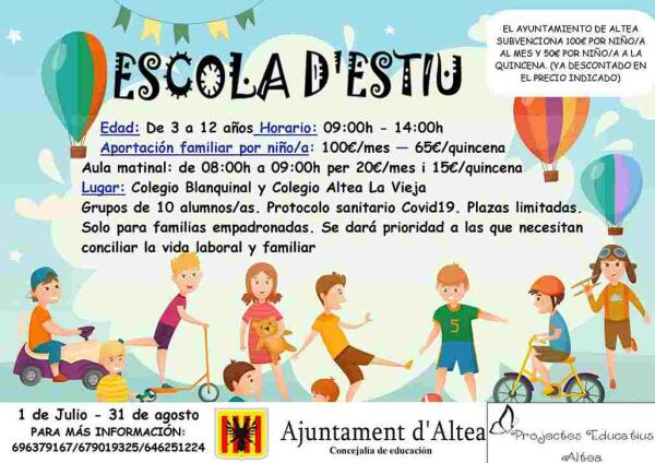 Educaci&oacute;n anuncia la Escola d&rsquo;Estiu 2020. 