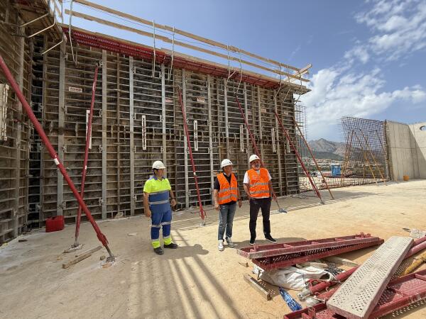 Las obras del Dep&oacute;sito de Agua de La Nuc&iacute;a entran en su recta final