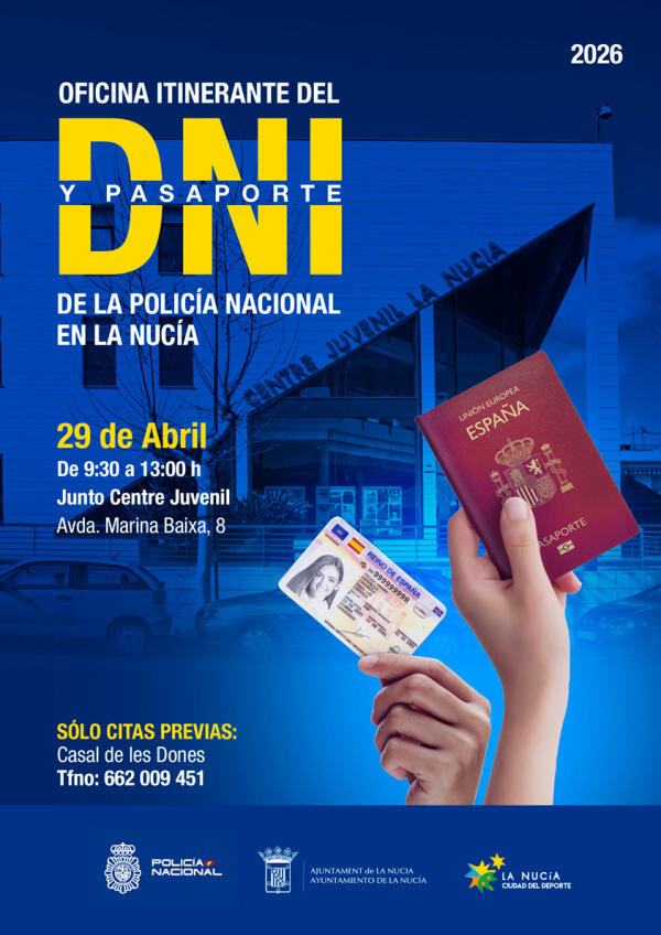 La Oficina del DNI y Pasaporte volver&aacute; a La Nuc&iacute;a el 29 de abril 
