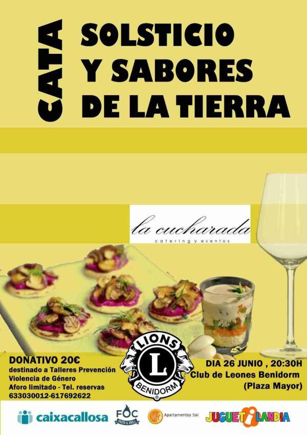 Entrevista a Vicente Saval, Club Leones de Benidorm, sobre cata solidaria (Audio), 21/06/19