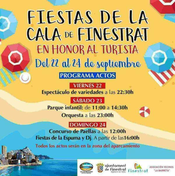 La Cala de Finestrat  celebra este fin de semana sus fiestas en honor al turista 