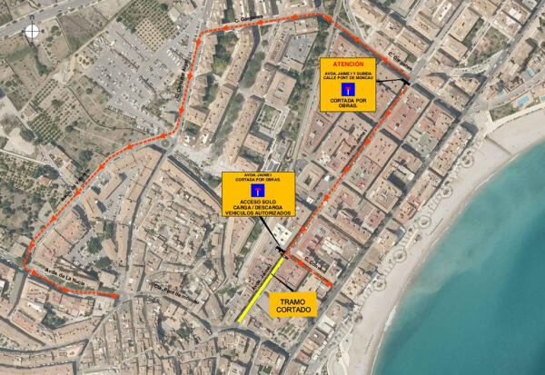 A partir del pr&oacute;ximo lunes 9 de marzo quedar&aacute; cerrado al tr&aacute;fico de forma temporal el tramo comprendido entre Jaume I y Pont de Moncau