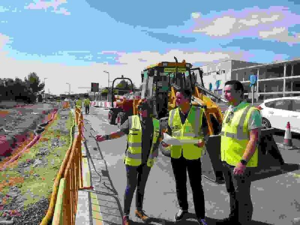La Nuc&iacute;a &middot; Las obras de la nueva Rotonda desv&iacute;an el tr&aacute;fico  en la avenida Marina Baixa 