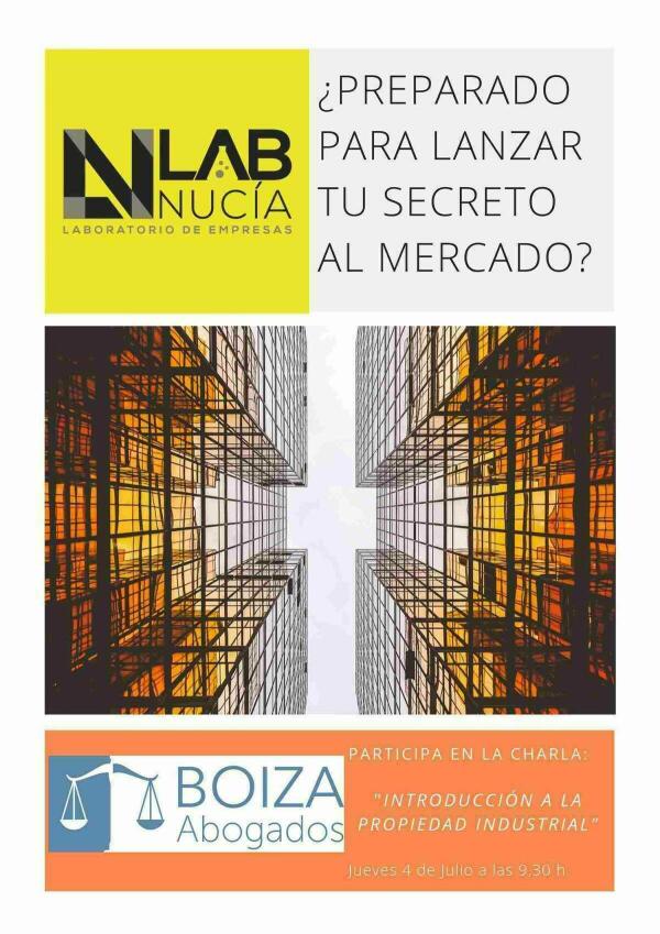 Charla sobre “Marcas y Patentes” en el Lab_Nucia