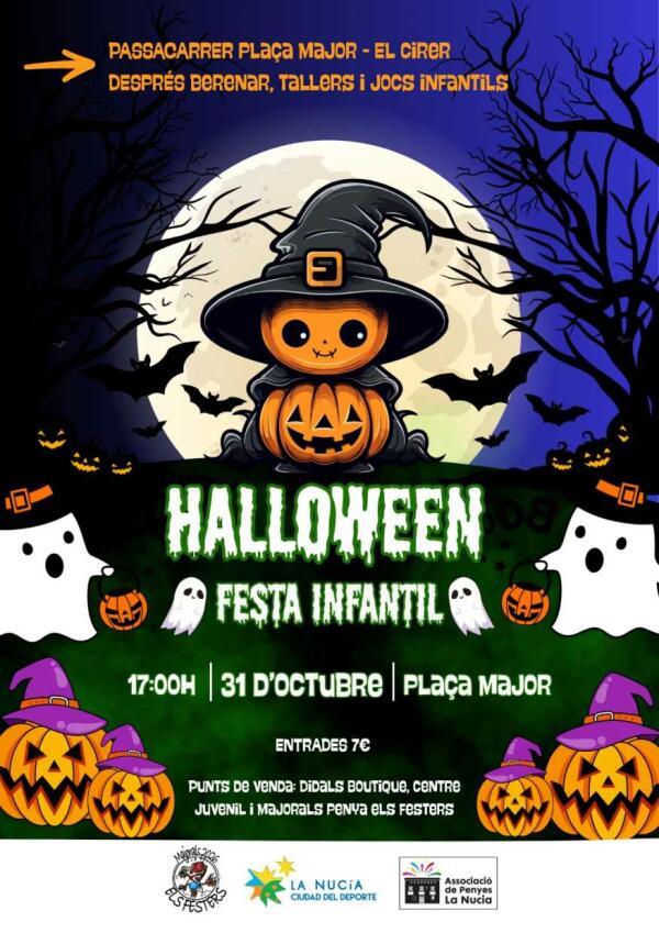 Els Majorals 2026 Penya Els Festers organizan fiesta infantil de Halloween 