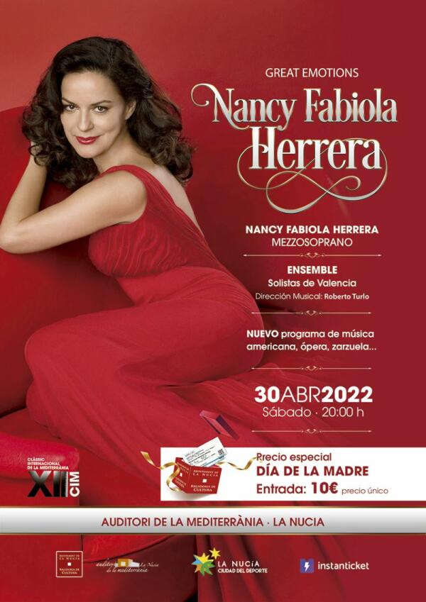 La mezzosoprano Nancy Fabiola Herrera actúa en l’Auditori este sábado