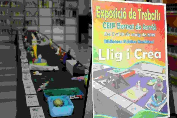 Callosa &middot; Los alumnos del CEIP Bernat de Sarri&agrave; exponen en la la Biblioteca l&rsquo;Espill su proyecto &lsquo;Llig i crea&rsquo;