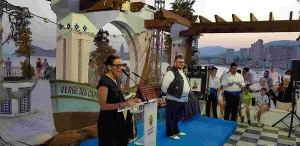  Benidorm &middot; El preg&oacute;n de Paqui Soria en el Castillo da inicio a las fiestas en honor a la Virgen del Carmen 